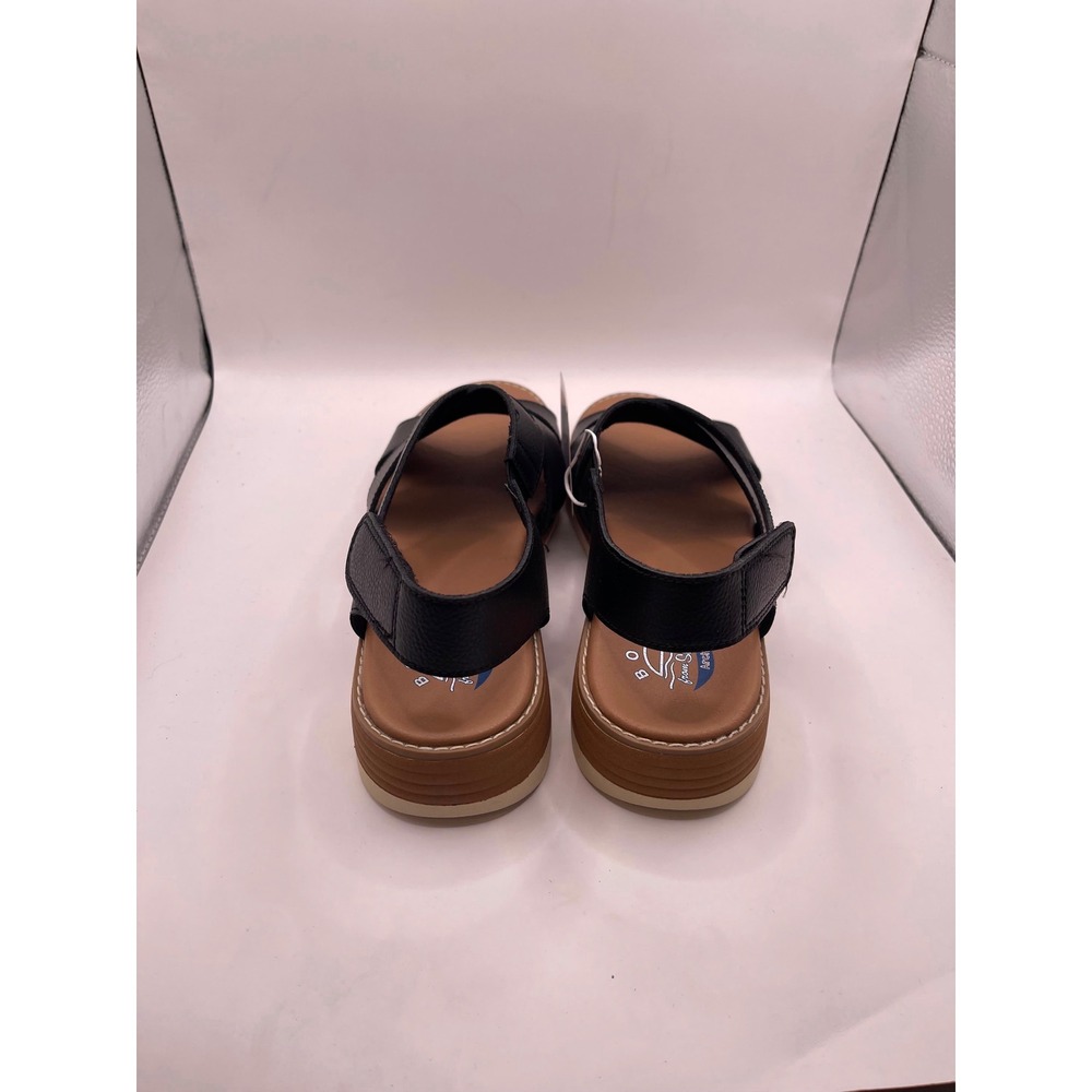 BOBS from Skechers Arch Fit Oasis Cozy Crosser Black Vegan Sandals 8 - Picture 4 of 7